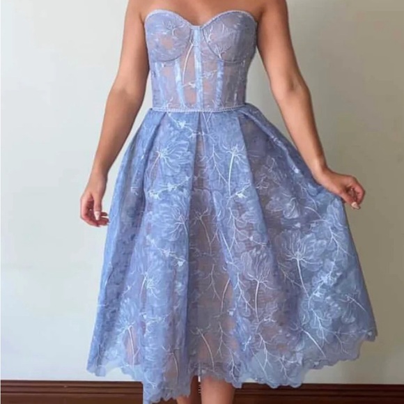 Nadine Merabi Olivia Blue Dress - Picture 2 of 7